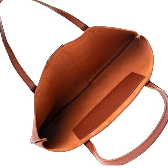 Vince Camuto Lucky Tote Bag- Brown with Black Stripe-NWOT! - Picture 3 of 4